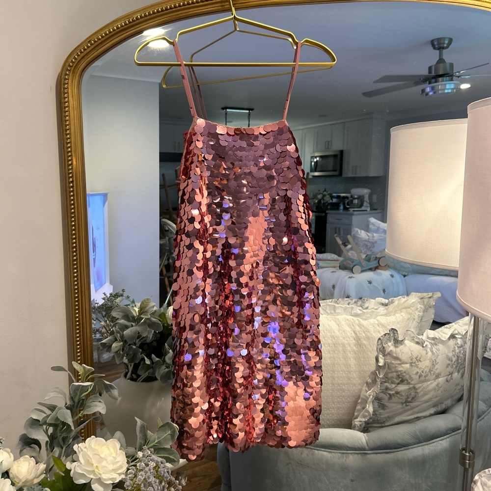 Pink Sequin Dress